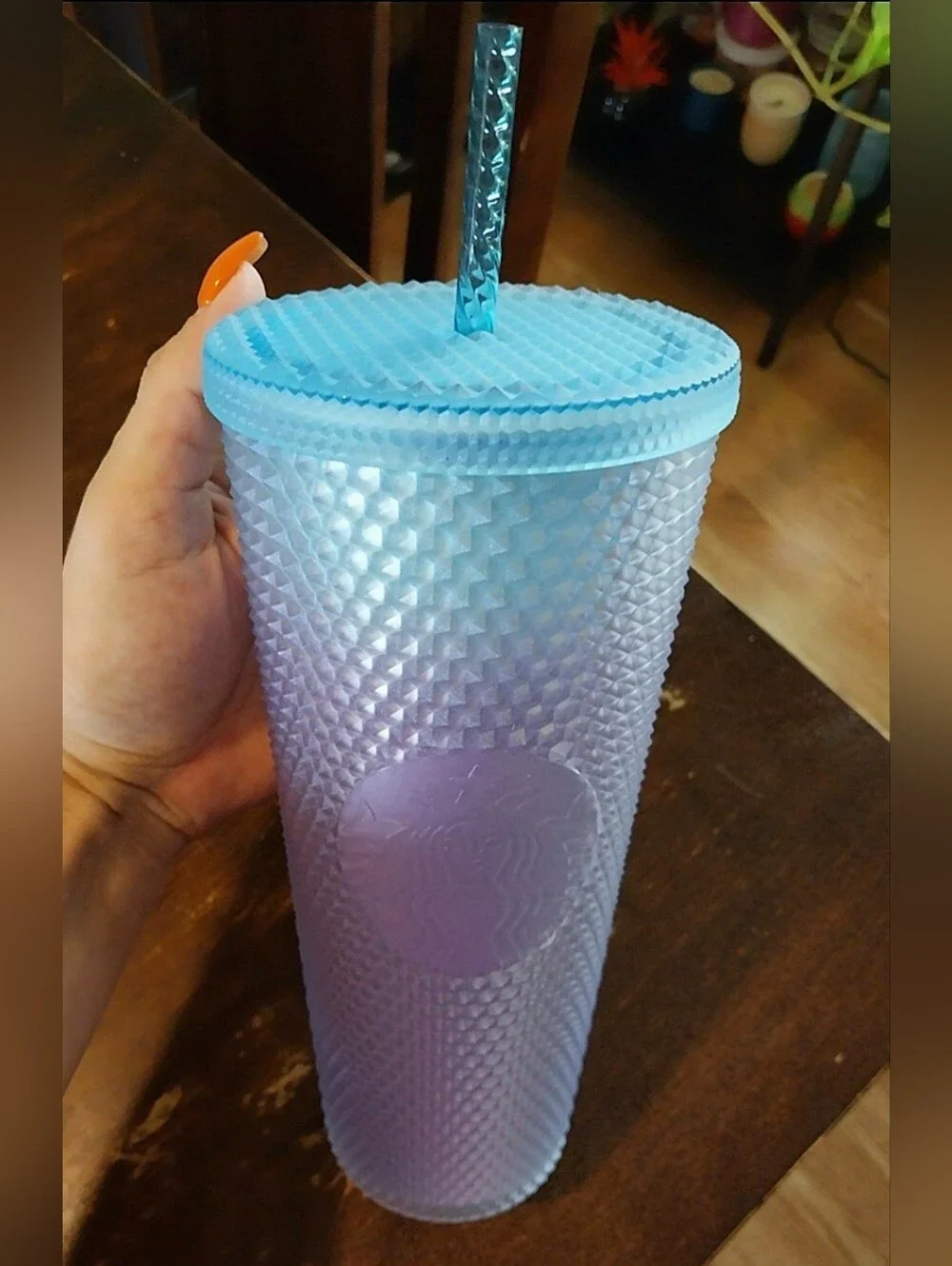 Starbucks Periwinkle Gradient Studded Tumbler